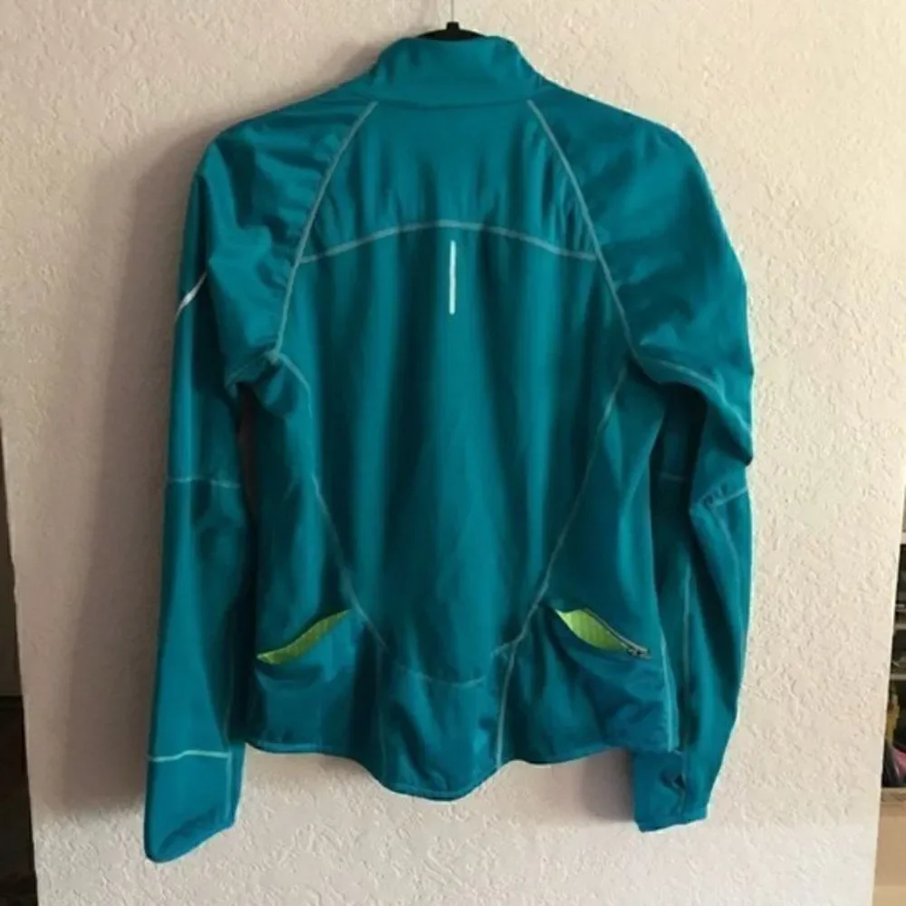 NWOT Nike Dri Fit Full Zip Athletic Jacket Small‎ Teal Running Jacket